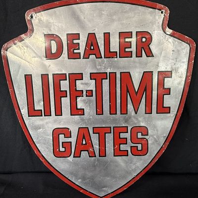 Sale Photo Thumbnail #137: Dealer Life-Time Gate Painted Aluminum Diecut Arrow Sign