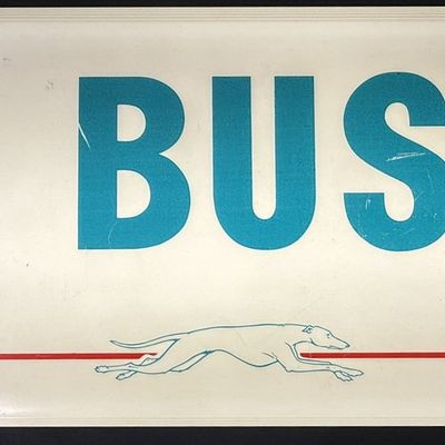 Sale Photo Thumbnail #271: 1960s Greyhound "To Buses" Plastic Lighted Sign by NPI