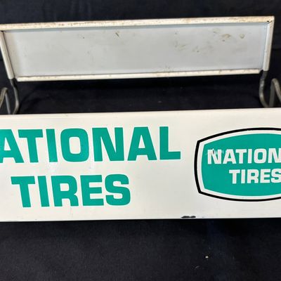 Sale Photo Thumbnail #53: National Tires Painted Metal Store Display Tire Rack