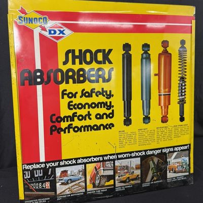 Sale Photo Thumbnail #205: Sunoco DX Shock Absorbers DST Service Station Topper Sign