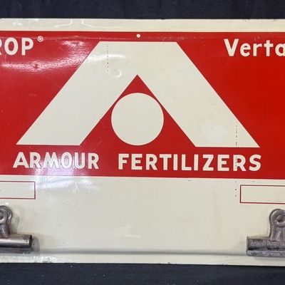 Sale Photo Thumbnail #409: Armour Fertilizers Big Crop Vertagreen SST Clipboard Sign