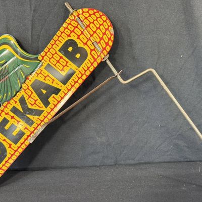 Sale Photo Thumbnail #373: Dekalb DST Painted Metal Tin Weathervane Corn Sign