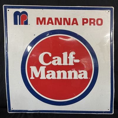 Sale Photo Thumbnail #444: Calf-Manna Pro SST Tin Embossed Painted Metal Farm Sign