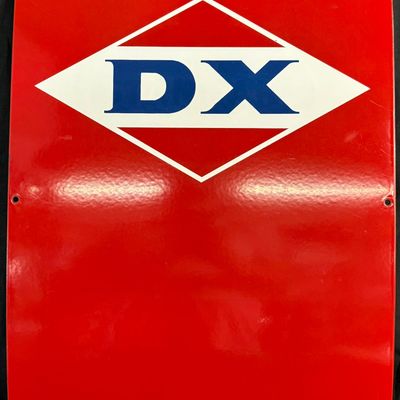 Sale Photo Thumbnail #169: DX SSP Porcelain Gas Pump Advertising Sign