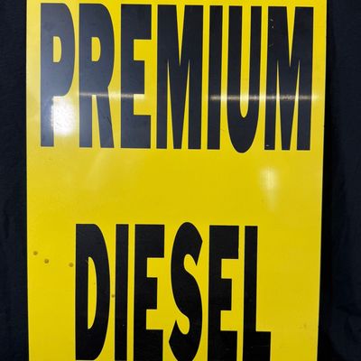 Sale Photo Thumbnail #223: Premium Diesel DST Painted Metal Gas Service Station Sign
