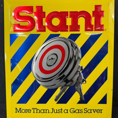Sale Photo Thumbnail #158: Stant More Than Just A Gas Saver Embossed SST Cap Sign