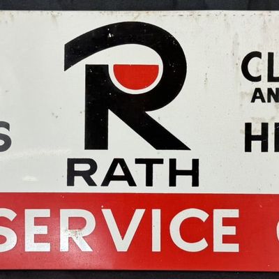 Sale Photo Thumbnail #381: Rath Animal Health Supplies Farm Service SST Rack Sign