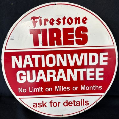Sale Photo Thumbnail #71: Firestone Tires Nationwide Guarantee SST Tire Insert Sign