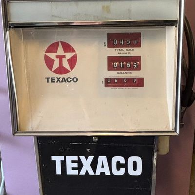 Sale Photo Thumbnail #306: 1970s Texaco Diesel Stainless Steel Gas Pump