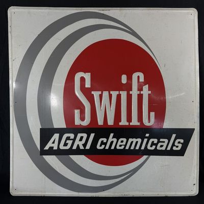 Sale Photo Thumbnail #443: Swift Agri Chemicals SST Tin Embossed Farm Advertising Sign