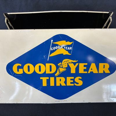 Sale Photo Thumbnail #54: Goodyear Tires Painted Metal Tire Rack Doering Bros