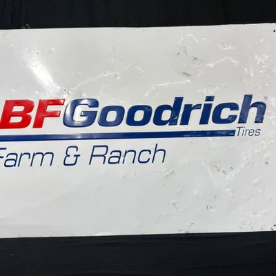 Sale Photo Thumbnail #244: BF Goodrich Farm & Ranch SST Painted Metal Advertising Sign