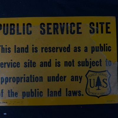 Sale Photo Thumbnail #460: Public Service Site SST US Forest Painted Advertising Sign