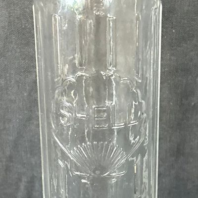 Sale Photo Thumbnail #49: Shell Penn Embossed Glass 1 Quart Motor Oil Bottle