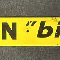 Sale Photo Thumbnail #258: Michelin Bibagrip SST Metal Strip Sign Bibendum Farm Tractor