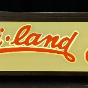 Sale Photo Thumbnail #468: Sun-I-Land Ice Cream 1940s Lighted Advertising Sign - WORKS