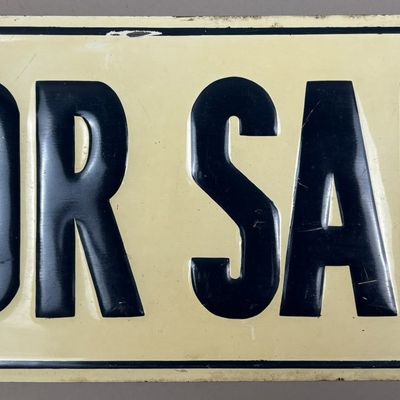 Sale Photo Thumbnail #528: For Sale SST Tin Embossed Advertising House Sign