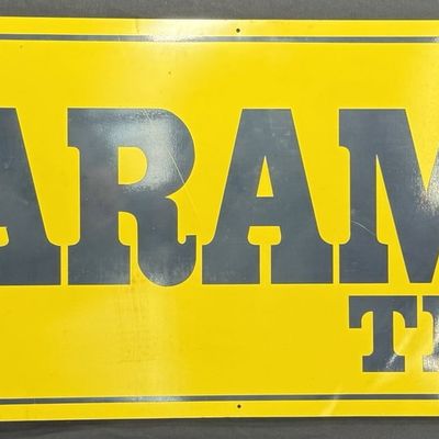 Sale Photo Thumbnail #245: Laramie Tires SST Painted Metal 4' Service Station Sign