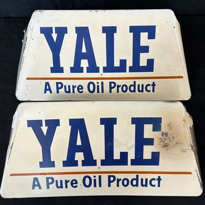 Sale Photo Thumbnail #19: Yale Tires Original A Pure Oil Product Metal Tire Rack Sign