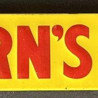 Sale Photo Thumbnail #418: Take Home Kern's Bread SST Tin Embossed Metal Door Push Sign