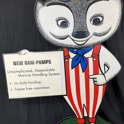 Sale Photo Thumbnail #382: New Ram Pumps Manure Handling System 4' Badger Store Sign