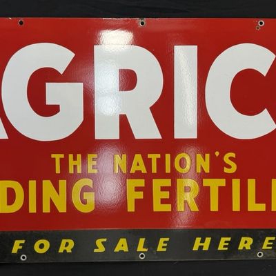 Sale Photo Thumbnail #427: Agrico The Nation's Leading Fertilizer Porcelain Farm Sign