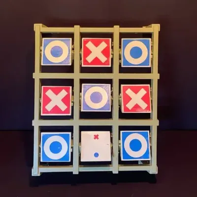 1969 Ideal Toss Across Game, Tic-Tac-Toe, No Bean Bags