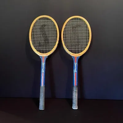 Two Vintage Spalding Impact 188 Tennis Rackets (#1)