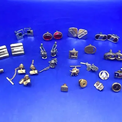 Tie Tacks And Cufflinks Some Sarah Coventry Mixed Tone