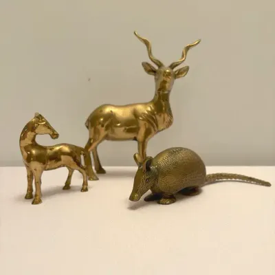 Vintage Brass Animal Figurines