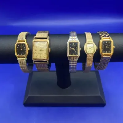 5 Ladies Vintage Watches ELGIN SEIKO PULSAR