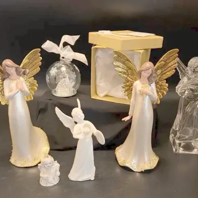 Collection Of Angels: Crystal, Vintage, Ornament In Keepsake Box