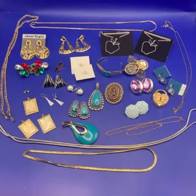 Variety Of Costume, Jewelry Necklaces, Pendants, Earrings, Some Sarah Coventry