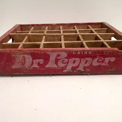 Vintage Dr. Pepper Soda Crate