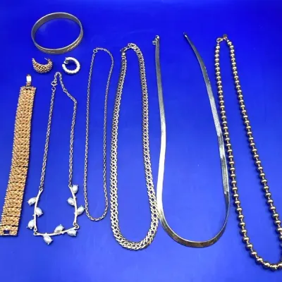 Vintage Gold Tone Costume Jewelry