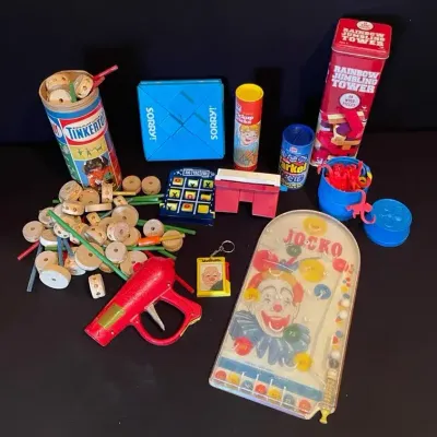 Collection of Retro and Vintage Toys and Games Tinkertoy, Jocko