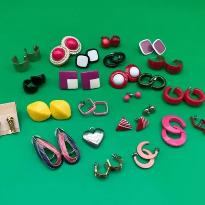 Retro Earrings From The 80’s