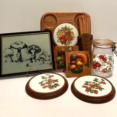 Vintage Mushroom Motif Lot