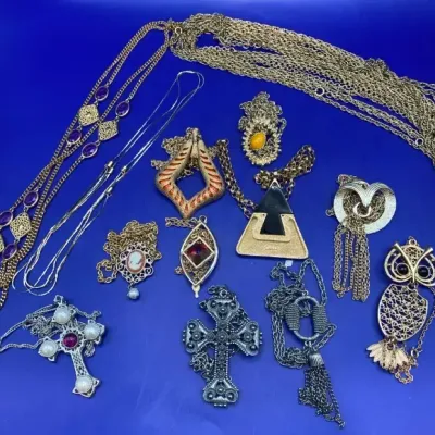Variety Of Gold And Silver Toned Necklaces