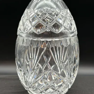 Lead Crystal Egg- Shaped Jar