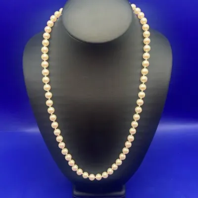 Vintage Pearl Or Pearl-Look necklace Clasp Marked Japan