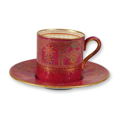 Wedgwood Bone China Cup and Saucer Set, Persian Pattern