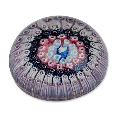Antique Whitefriars Concentric Millefiori Paperweight