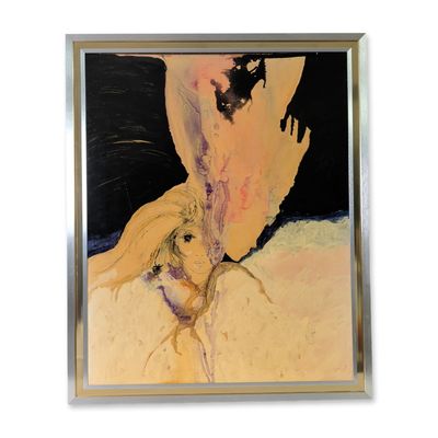 Sonia Risolia (Cuban-American 1926-2002) Mixed Media on Panel, Signed