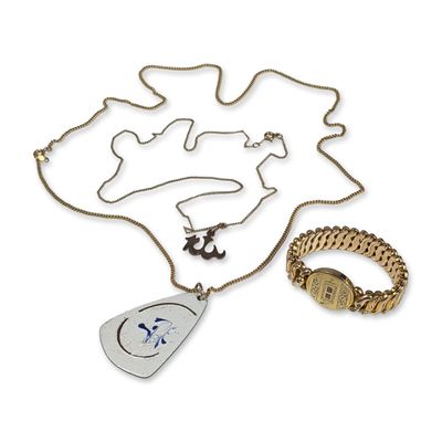3pc 12K Gold Plated Bracelet and Necklaces
