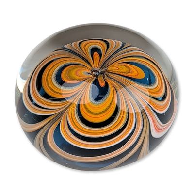Dominick Labino Marbrie Art Glass Paperweight