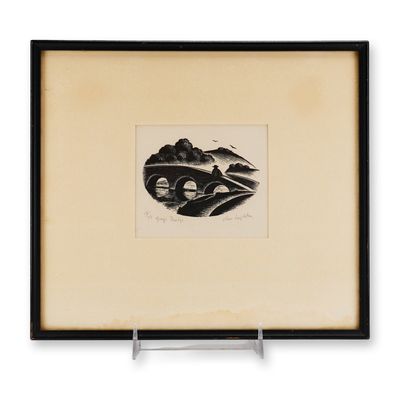 Clare Leighton, Grey's Bridge, Signed Wood Engraving 15/30