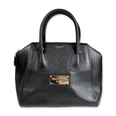 Mario Valentino Milano Black Saffiano Leather Handbag