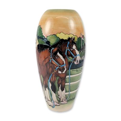 Moorcroft Showground Horse Limited Edition Vase