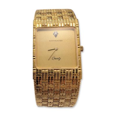 Wittnauer Cosmopolitan Quarz Water Resistant Gold Plated Dress Watch